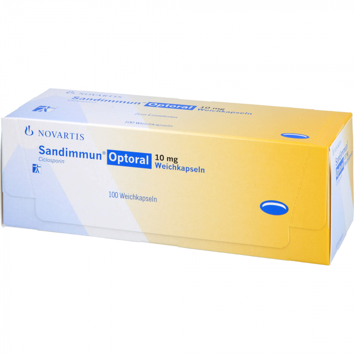 Sandimmun optoral 10mg, 100 soft caps